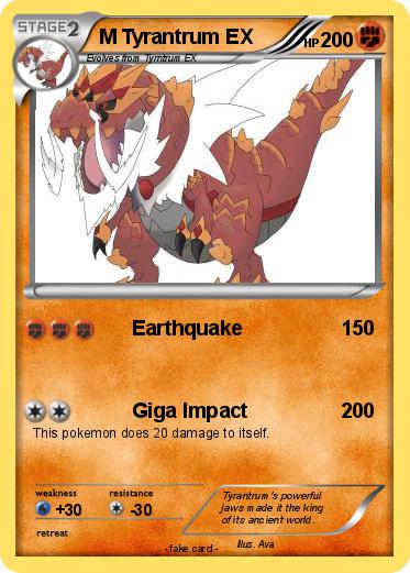Pokemon M Tyrantrum EX