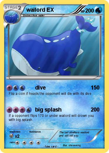 Pokemon wailord EX