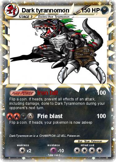 Pokemon Dark tyrannomon
