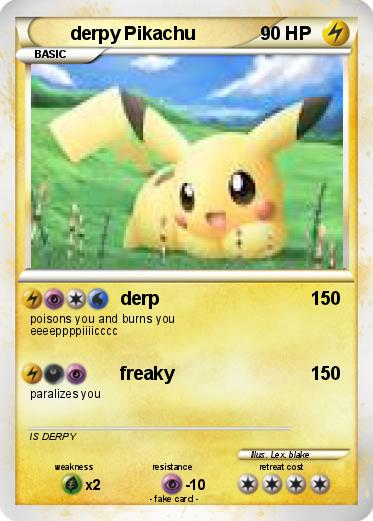 Pokemon derpy Pikachu