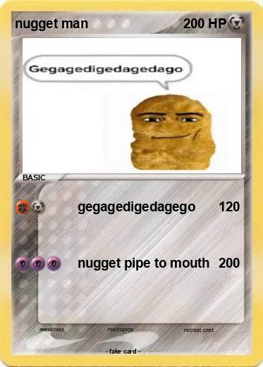 Pokemon nugget man Pokemon nugget man