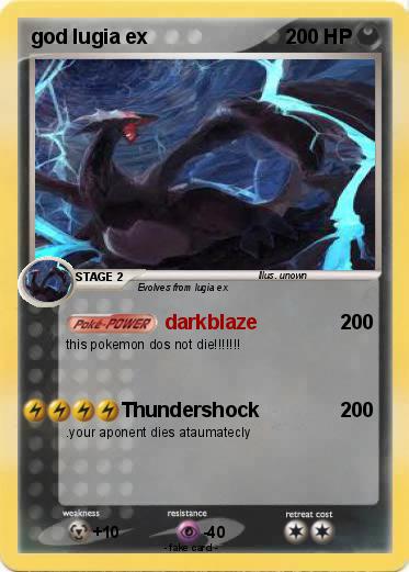 Pokemon god lugia ex
