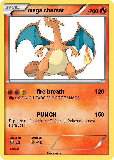 Pokemon mega charsar