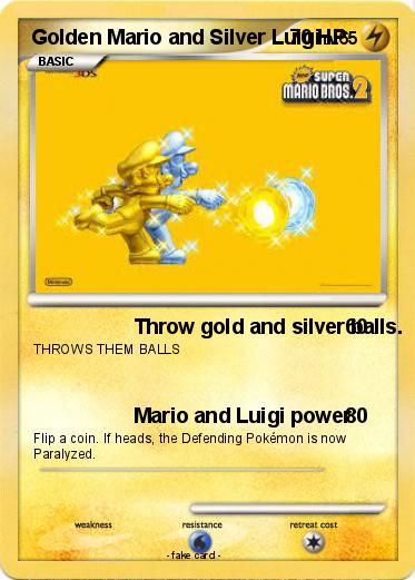 Pokemon Golden Mario and Silver Luigi