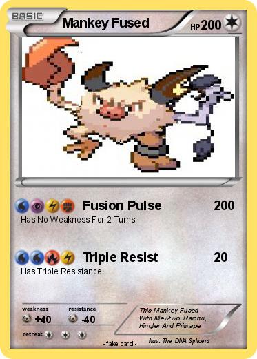 Pokemon Mankey Fused