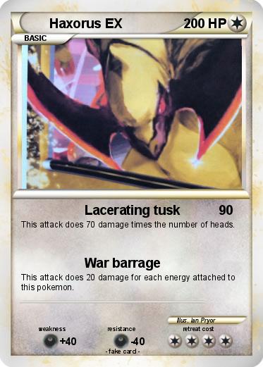 Pokemon Haxorus EX