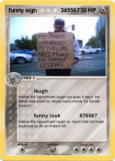 Pokemon funny sign               345567