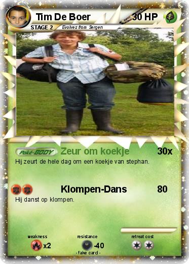 Pokemon Tim De Boer