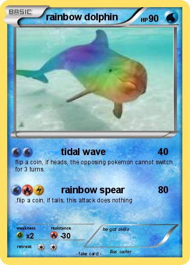 Pokemon rainbow dolphin