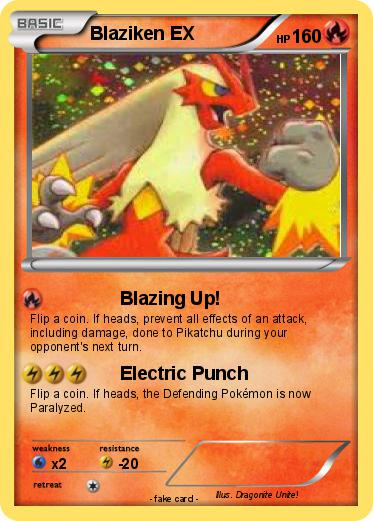 Pokemon Blaziken EX