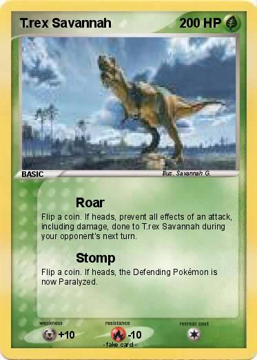 Pokemon T.rex Savannah