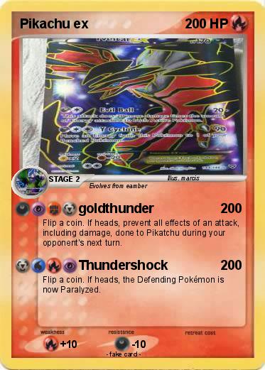 Pokemon Pikachu ex