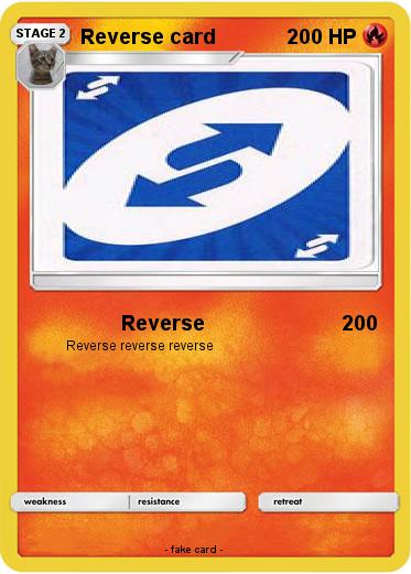 Pokemon Reverse card