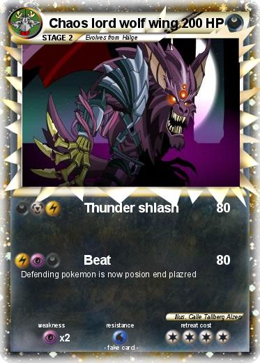 Pokemon Chaos lord wolf wing