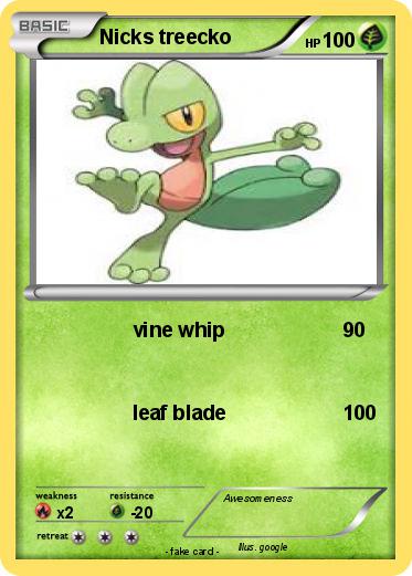 Pokemon Nicks treecko