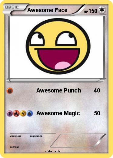 Pokemon Awesome Face