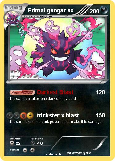 Pokemon Primal gengar ex