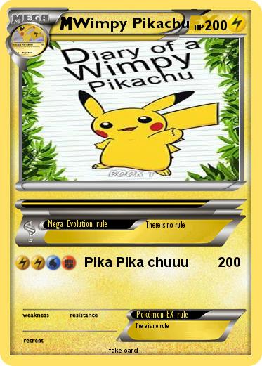 Pokemon Wimpy Pikachu
