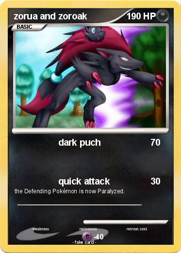Pokemon zorua and zoroak