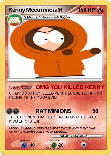 Pokemon Kenny Mccormic