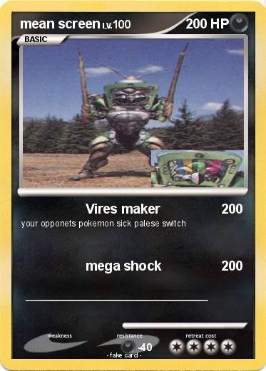 Pokemon mean screen