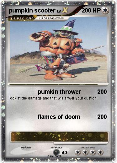 Pokemon pumpkin scooter