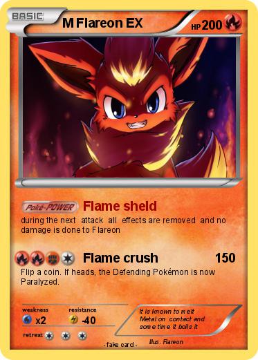 Pokemon M Flareon EX