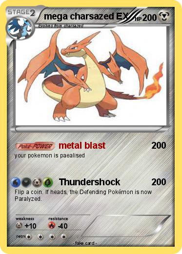 Pokemon mega charsazed EX