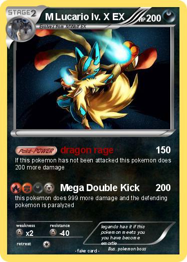 Pokemon M Lucario lv. X EX