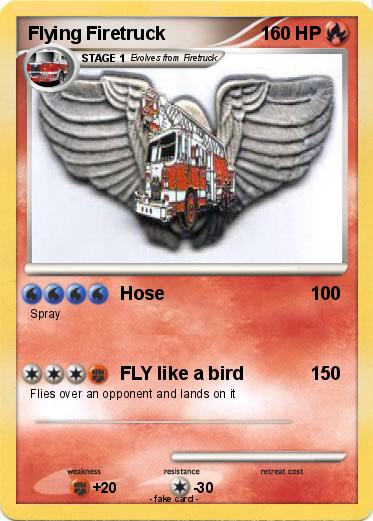 Pokemon Flying Firetruck