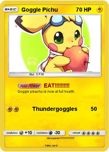 Pokemon Goggle Pichu
