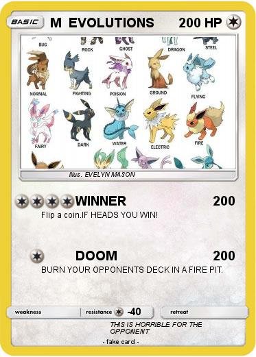 Pokemon M  EVOLUTIONS