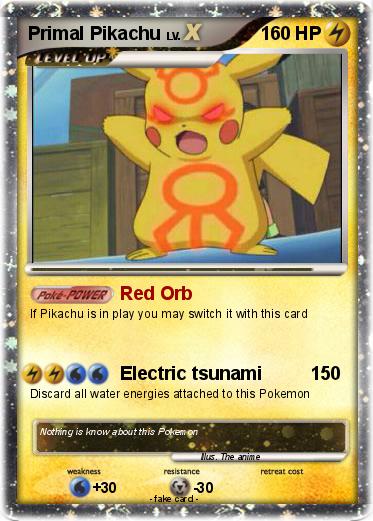 Pokemon Primal Pikachu