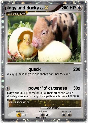Pokemon piggy and ducky