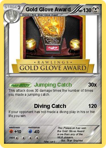 Pokemon Gold Glove Award