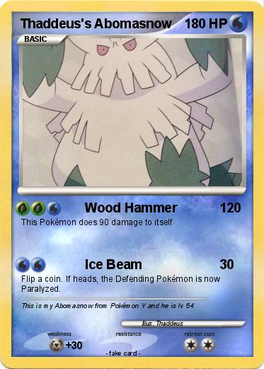 Pokemon Thaddeus's Abomasnow