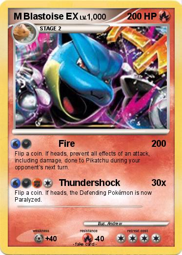 Pokemon M Blastoise EX