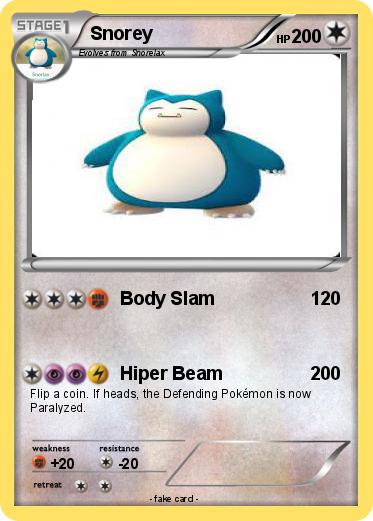 Pokemon Snorey