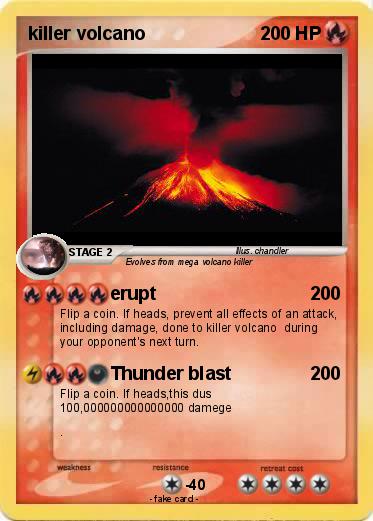 Pokemon killer volcano