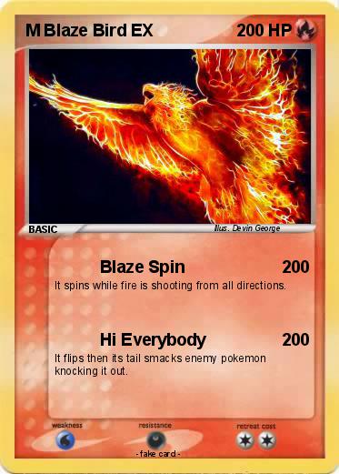 Pokemon M Blaze Bird EX