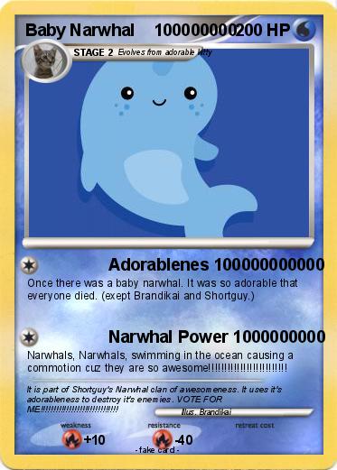 Pokemon Baby Narwhal    100000000