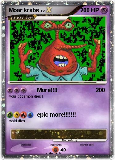 Pokemon Moar krabs