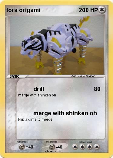 Pokemon tora origami