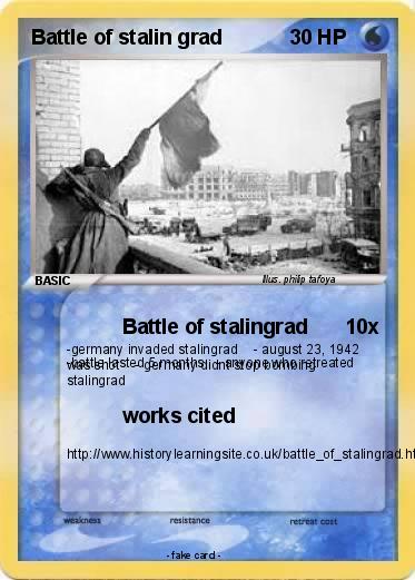 Pokemon Battle of stalin grad