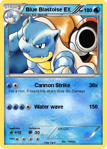 Pokemon Blue Blastoise EX