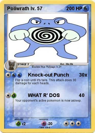 Pokemon Poliwrath lv. 57