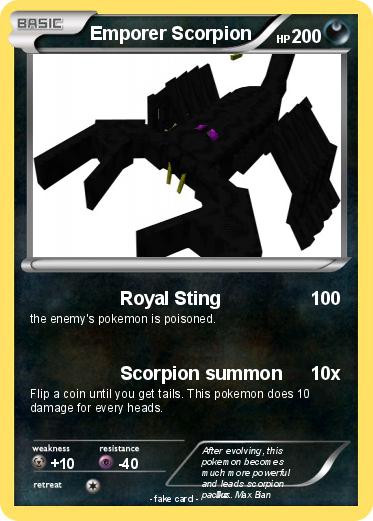 Pokemon Emporer Scorpion