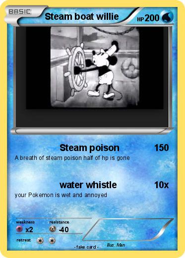 Pokemon Steam boat willie