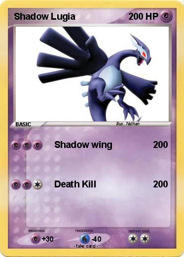 Pokemon Shadow Lugia