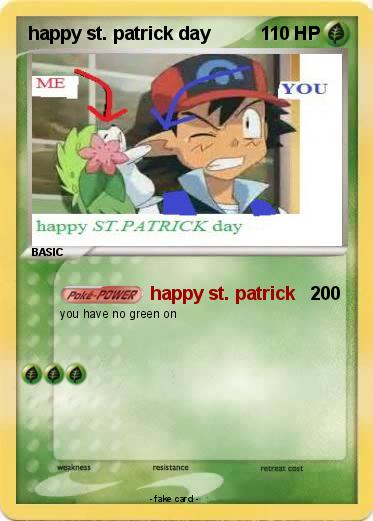 Pokemon happy st. patrick day